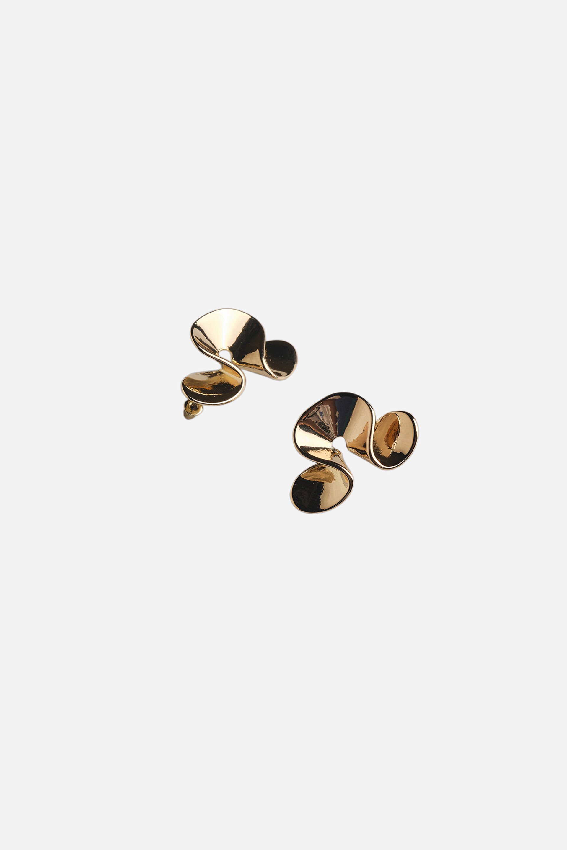 Gold Clover Earrings, , image 1